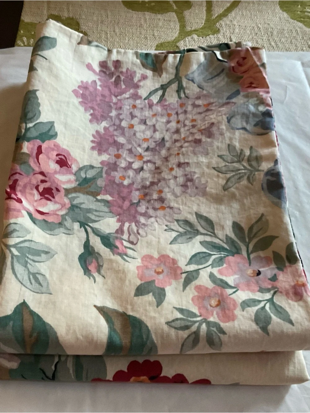VTG 2X LAUREN RALPH LAUREN Allison Floral Standard Pillowcases Made in USA-Rare!